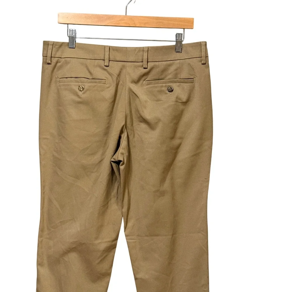 Mizzen + Main Mens Performance Chino Pants Khaki Tan Size 32 Made in USA Stretch